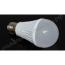 Светодиодная лампа (LED) E27 5Вт, 220В, шар матовый